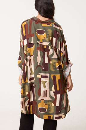 Patterned Geo Shirt