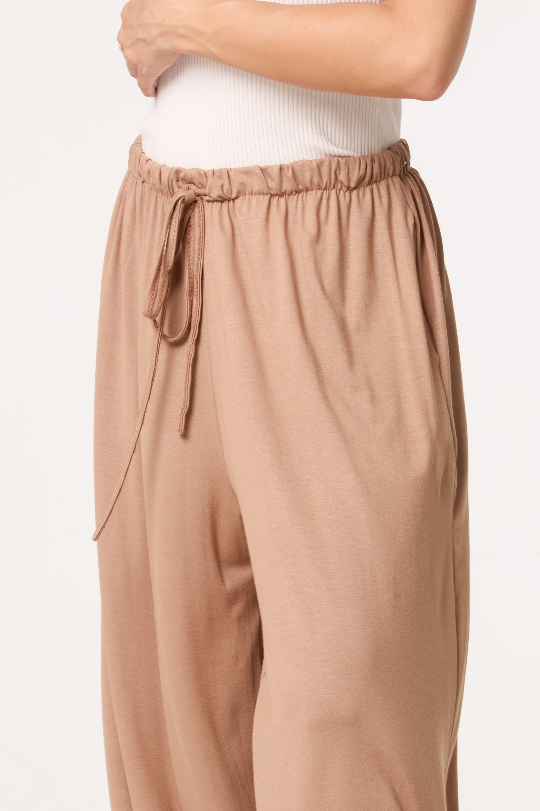 Front Tie Cuffed Trousers