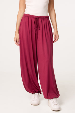 Front Tie Cuffed Trousers