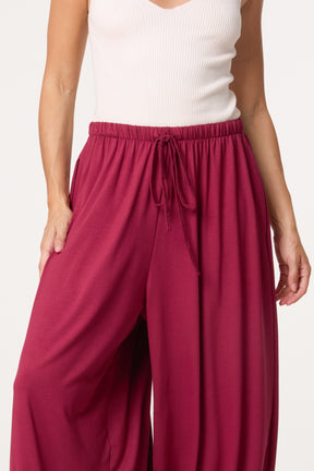 Front Tie Cuffed Trousers