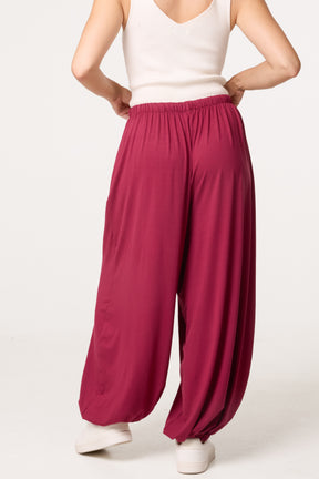 Front Tie Cuffed Trousers