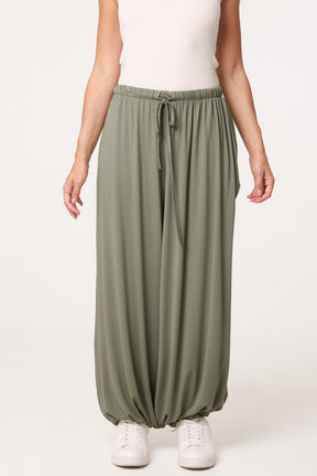 Front Tie Cuffed Trousers