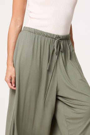 Front Tie Cuffed Trousers