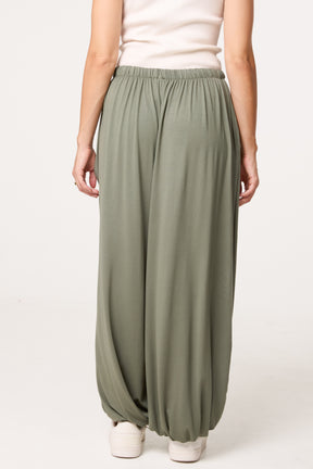 Front Tie Cuffed Trousers