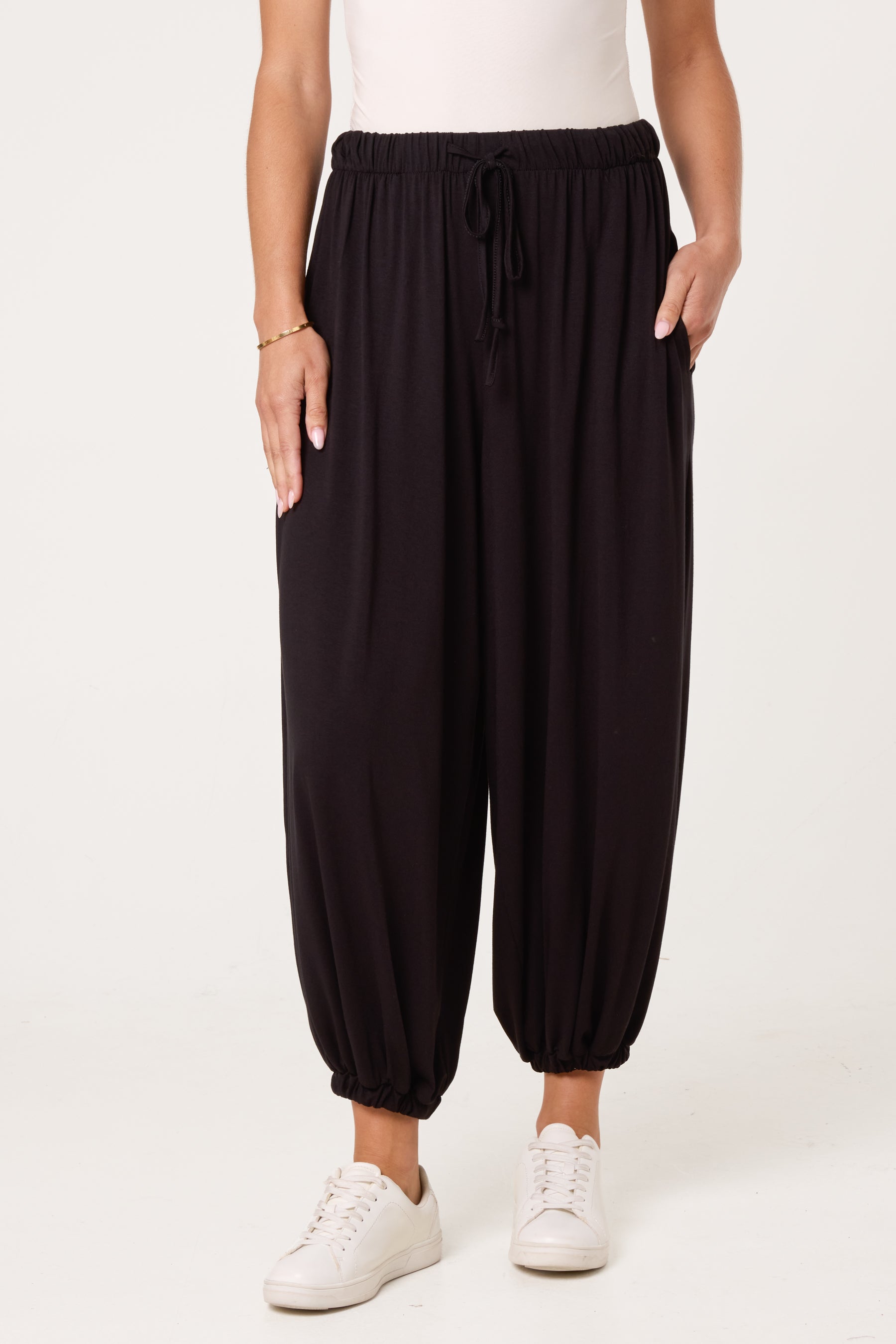 Front Tie Cuffed Trousers