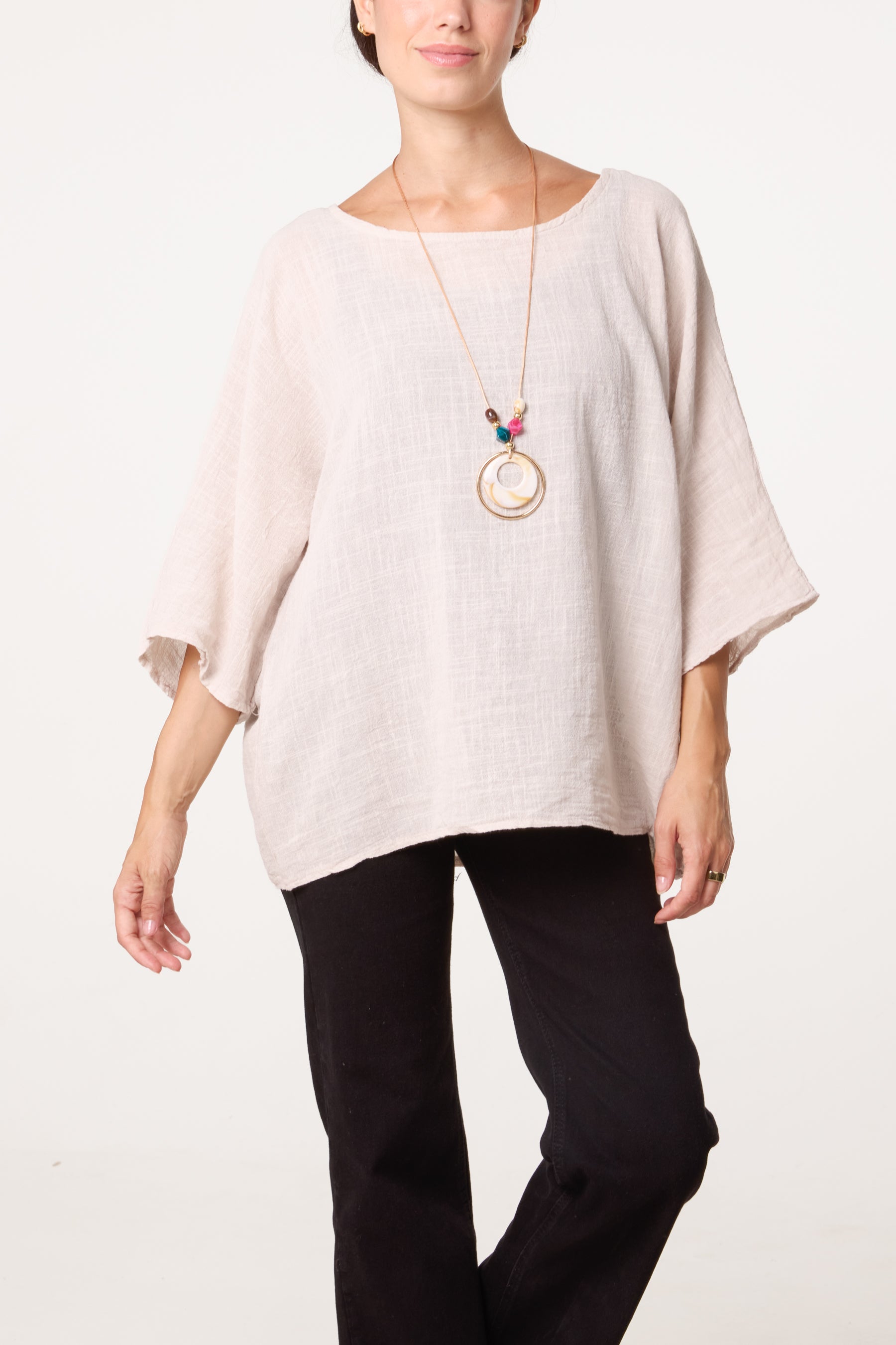 Top With Necklace Detail