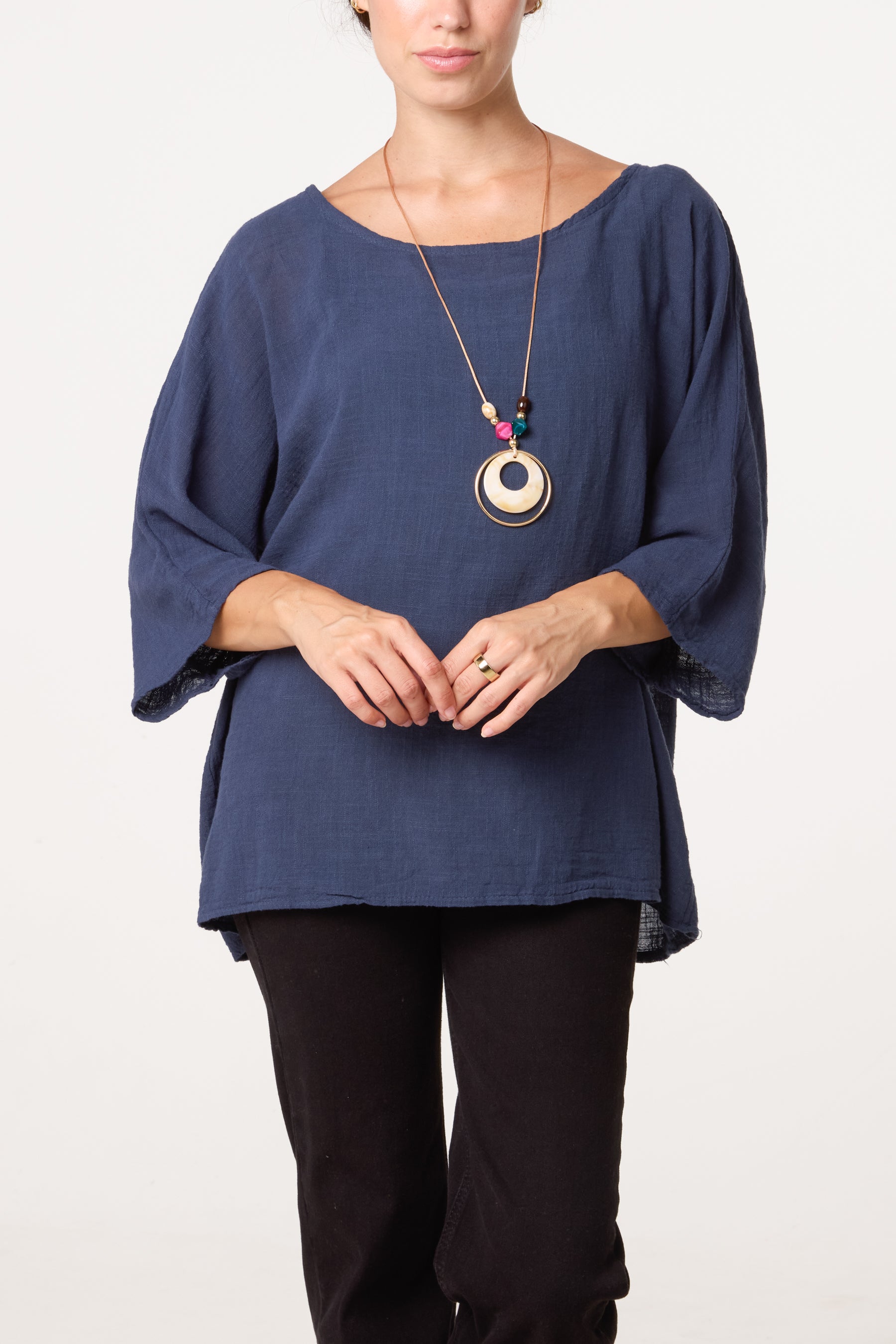 Top With Necklace Detail