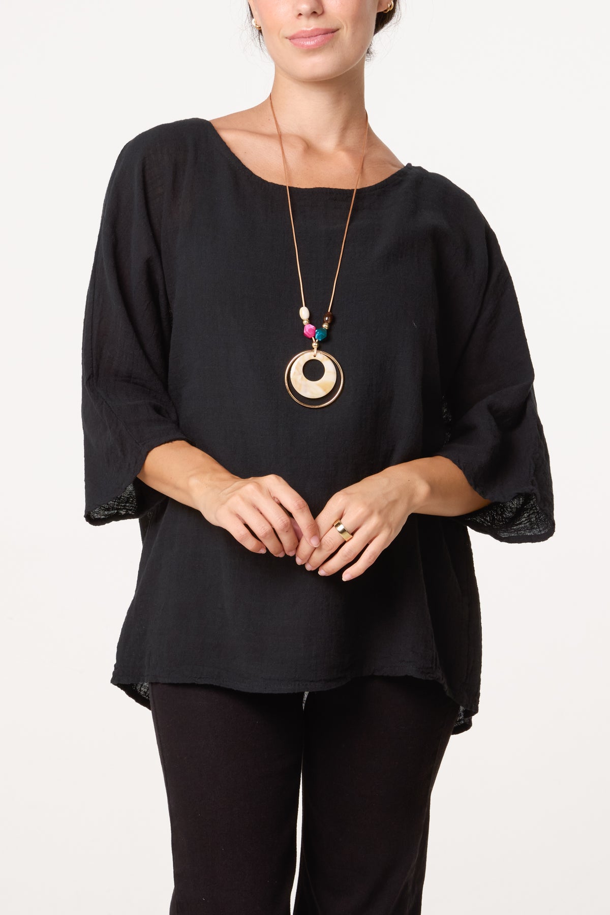 Top With Necklace Detail