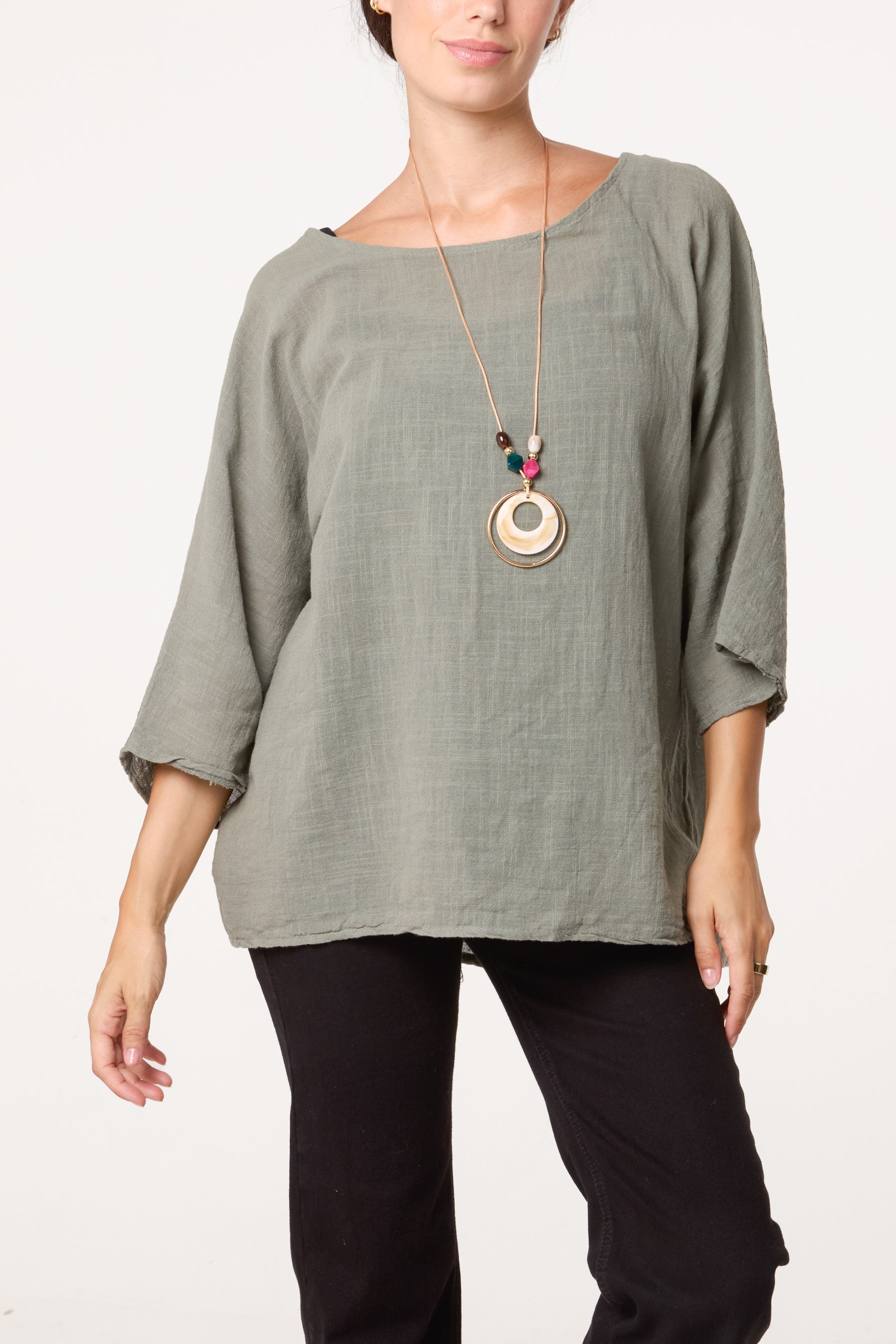 Top With Necklace Detail