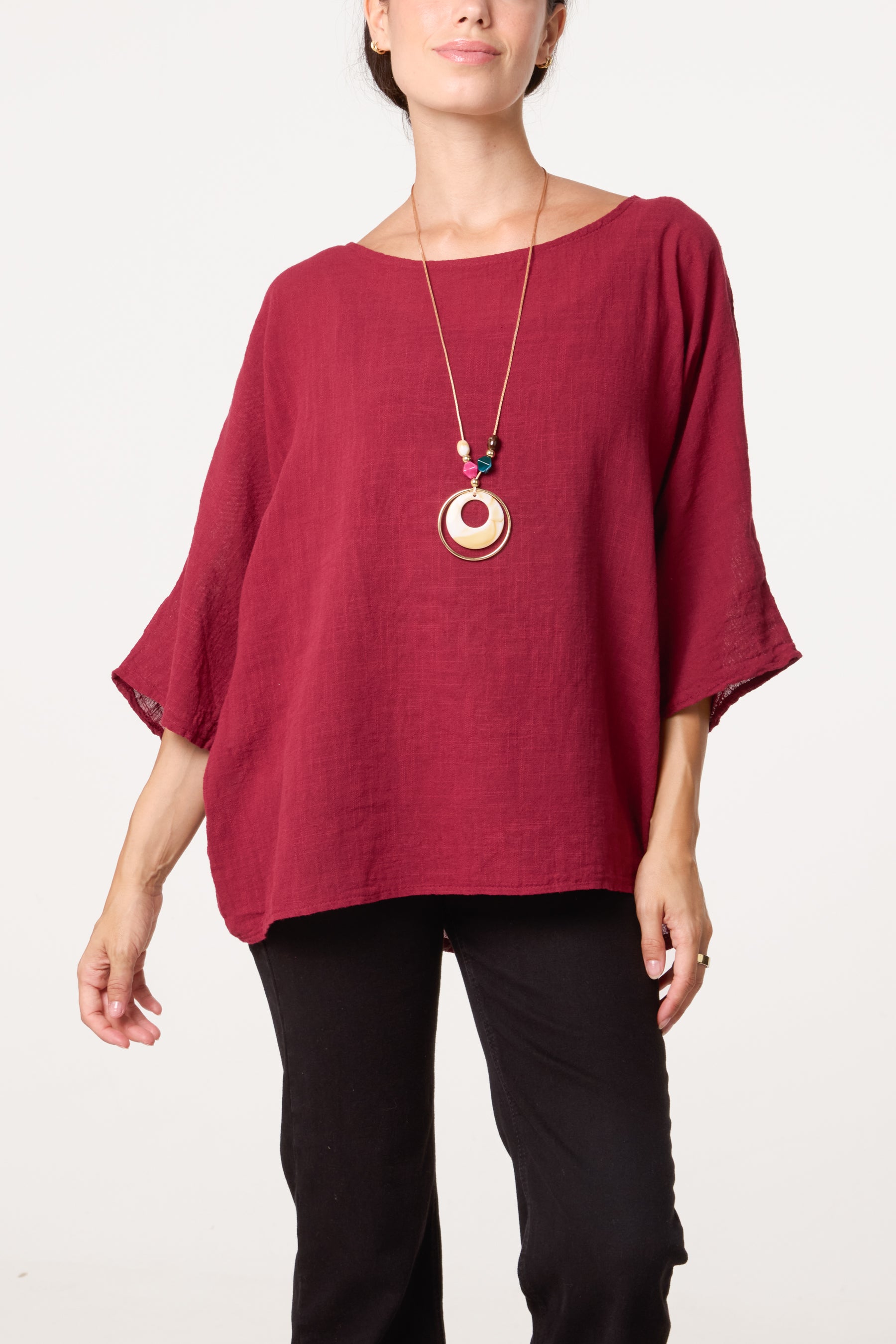 Top With Necklace Detail