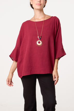 Top With Necklace Detail