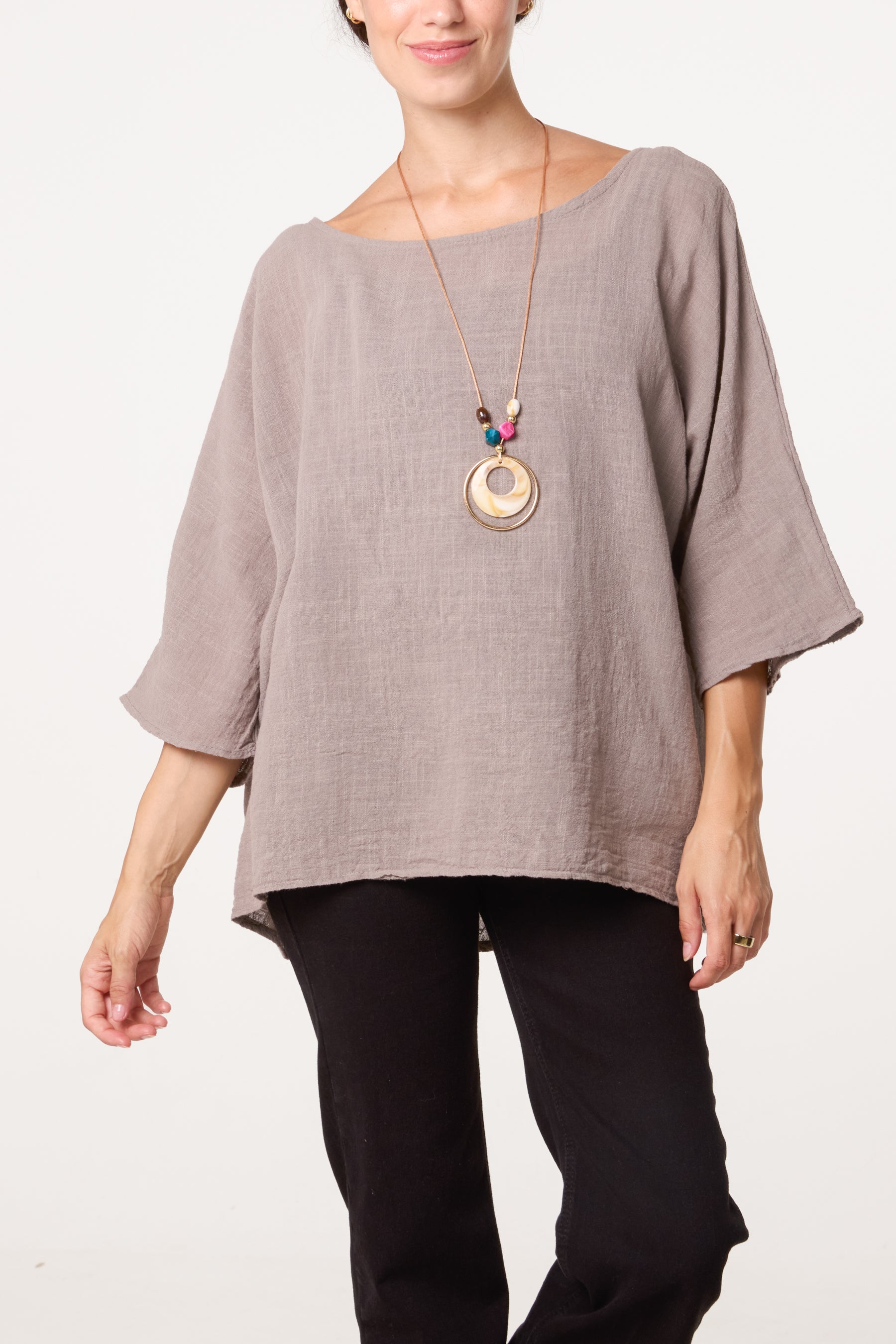 Top With Necklace Detail