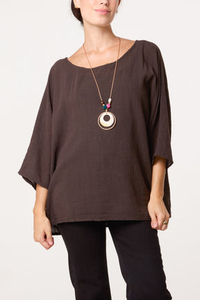 Top With Necklace Detail