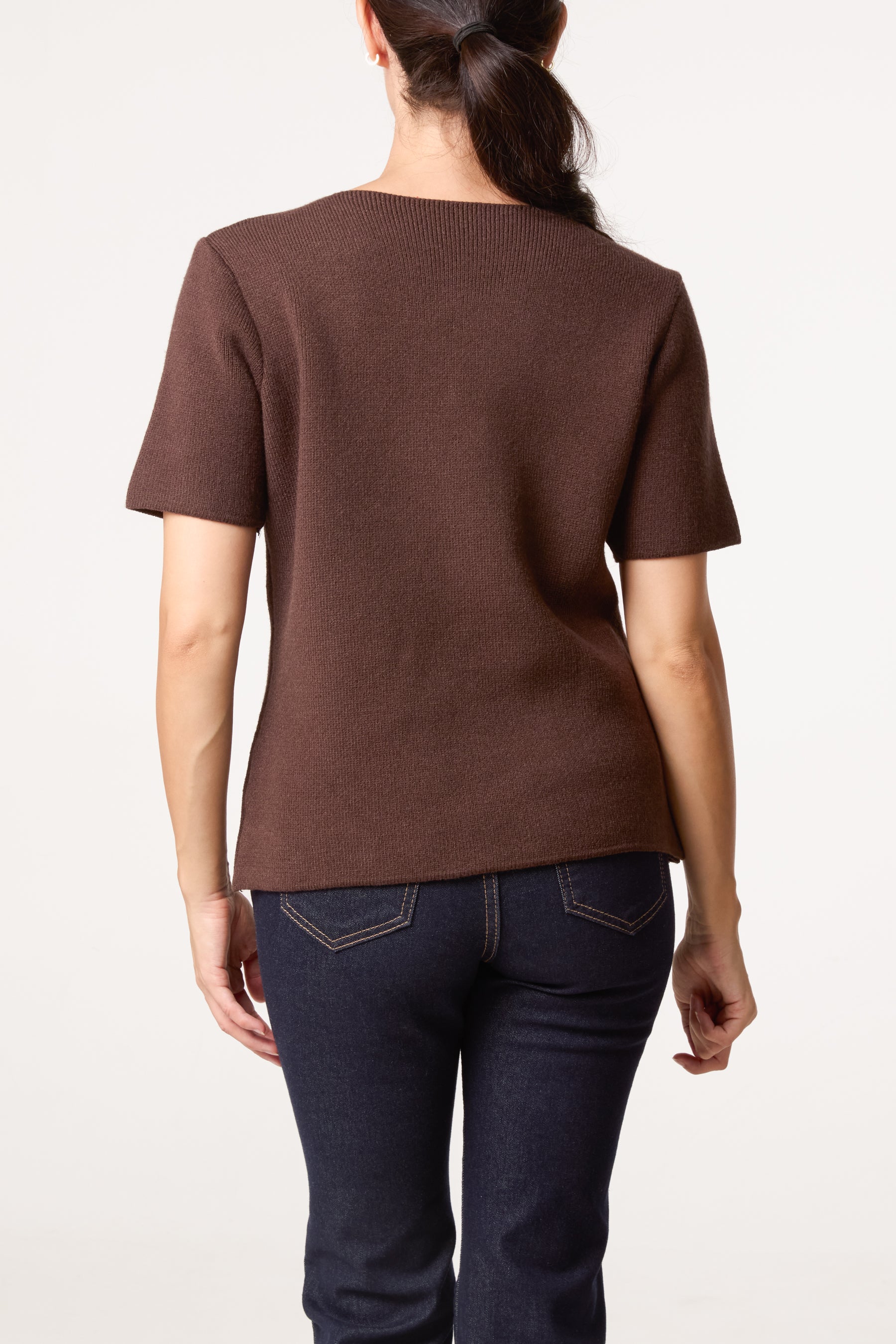 Front Bow Neck Detail Blouse
