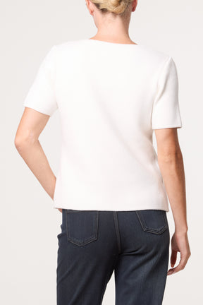 Front Bow Neck Detail Blouse