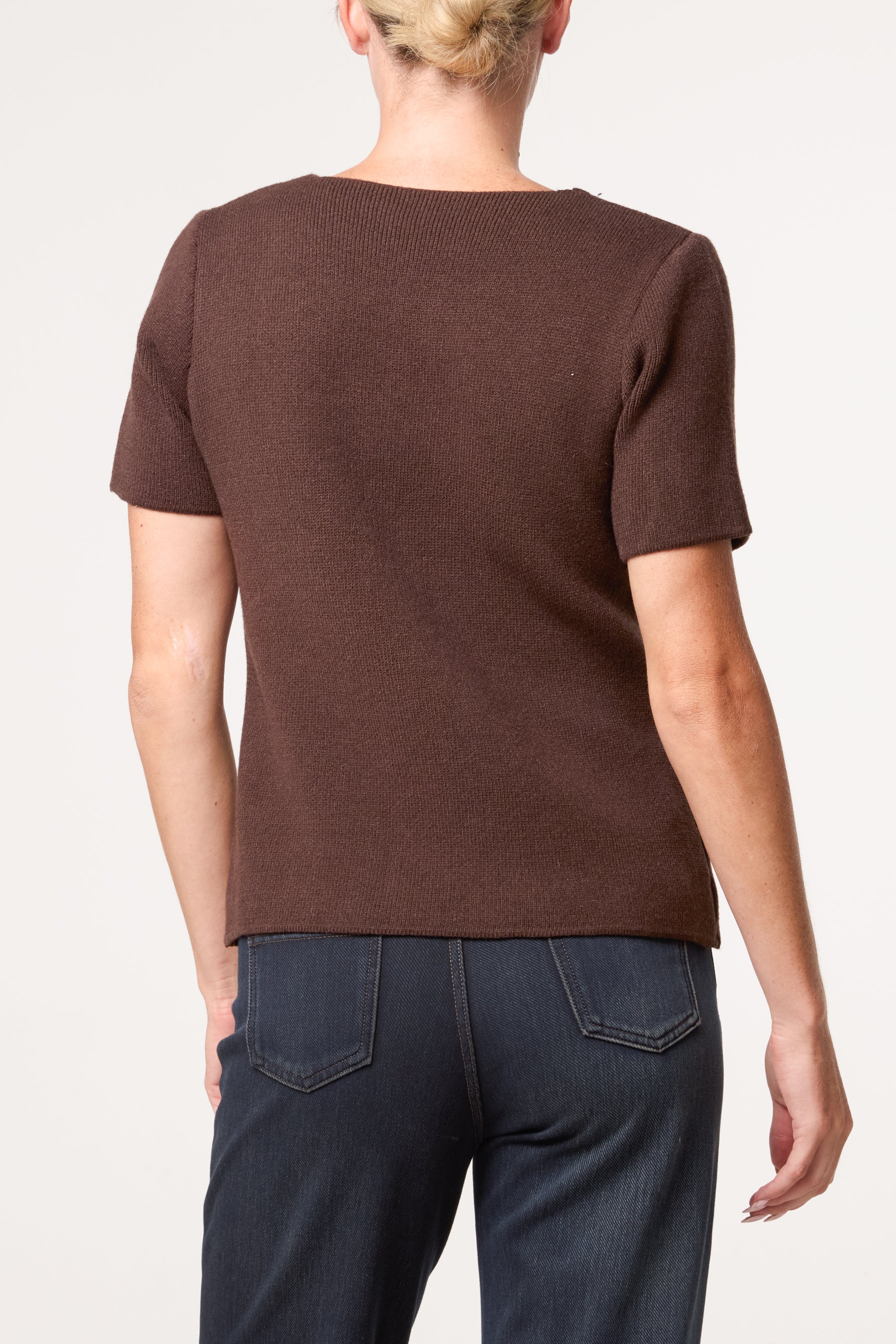Front Bow Neck Detail Blouse