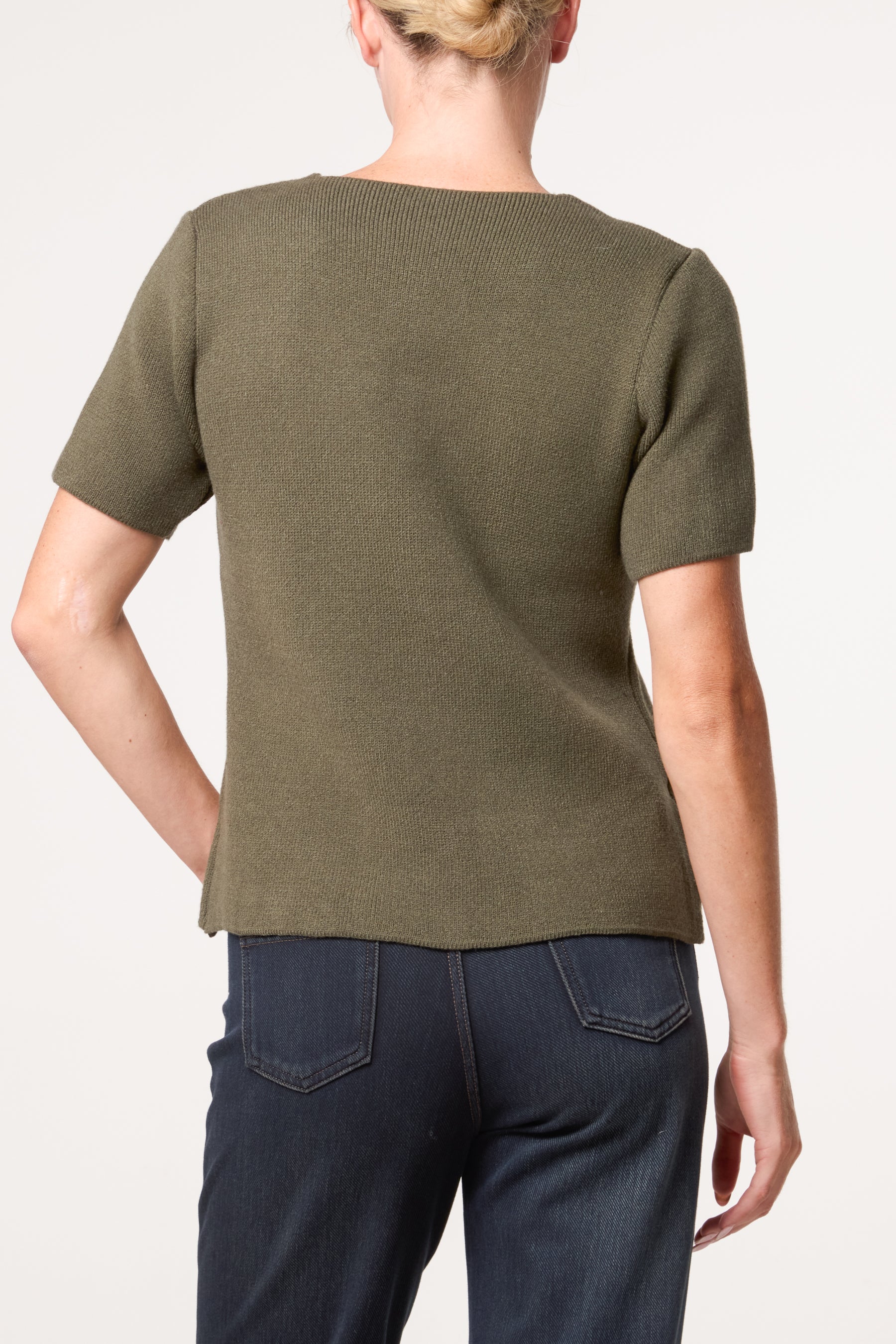 Front Bow Neck Detail Blouse