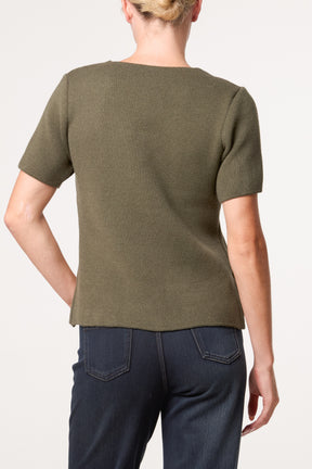 Front Bow Neck Detail Blouse