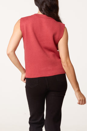 Golden Button Essential Knit Waistcoat