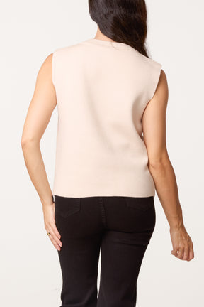Golden Button Essential Knit Waistcoat