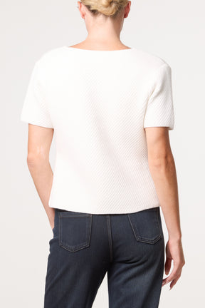 Button Through Essential Peplum Top