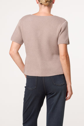 Button Through Essential Peplum Top