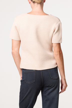 Button Through Essential Peplum Top