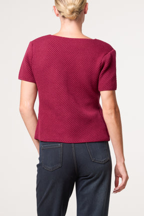 Button Through Essential Peplum Top