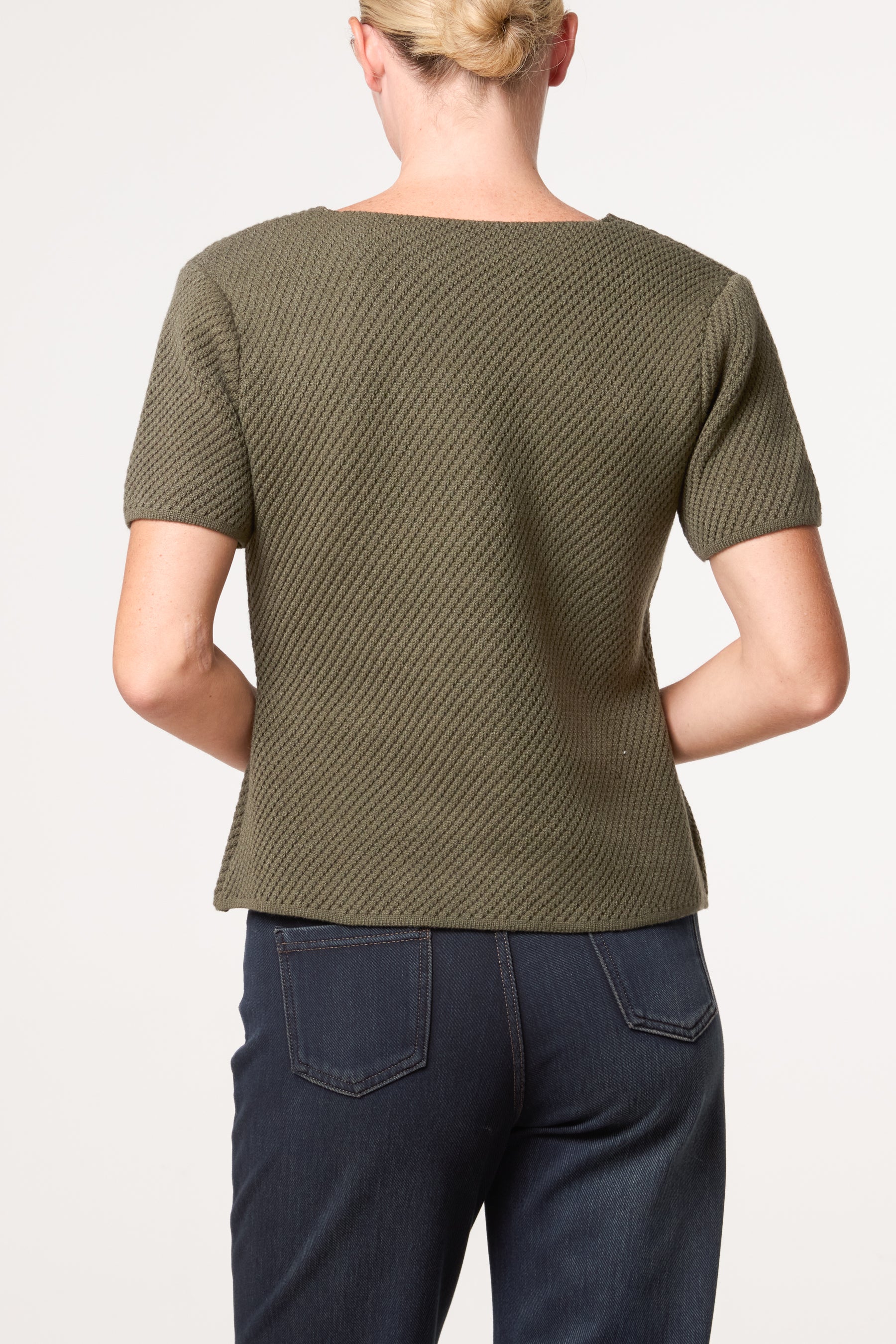 Button Through Essential Peplum Top