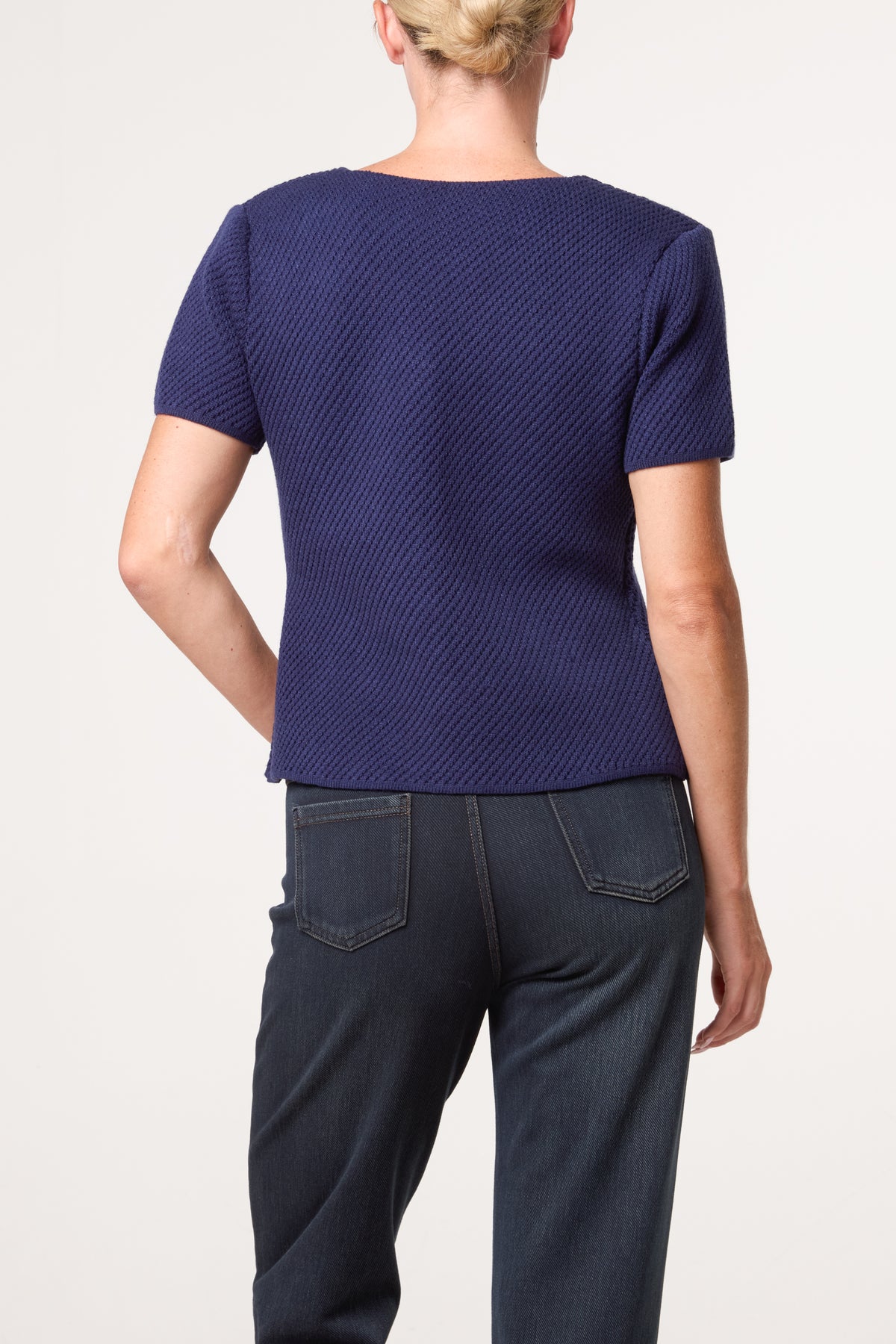 Button Through Essential Peplum Top