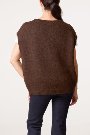 Essential Button Through Knitted Vest