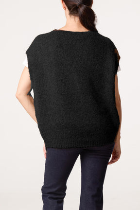 Essential Button Through Knitted Vest