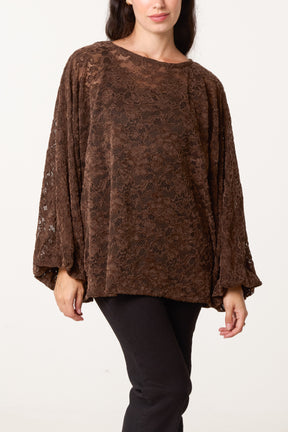 Flowerly Lace Long Sleeve Blouse