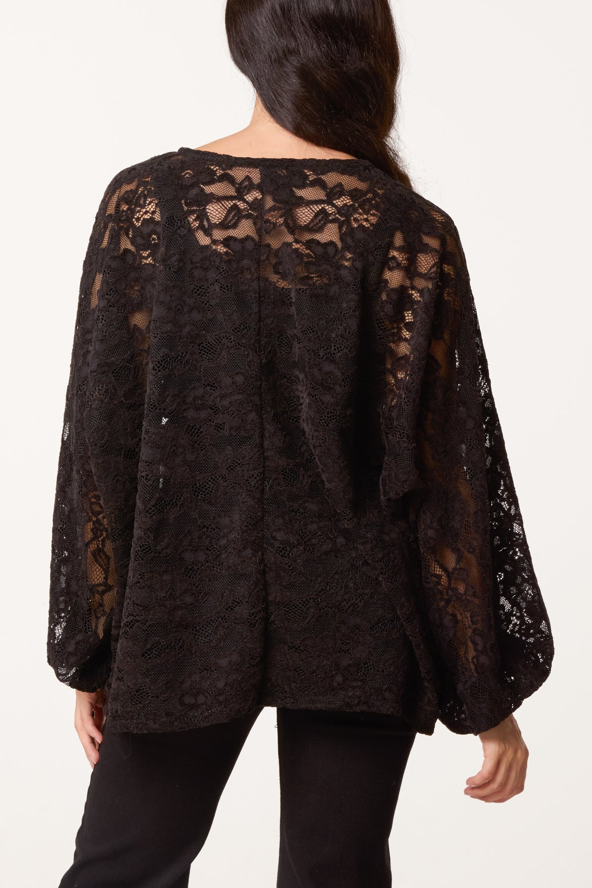 Flowerly Lace Long Sleeve Blouse