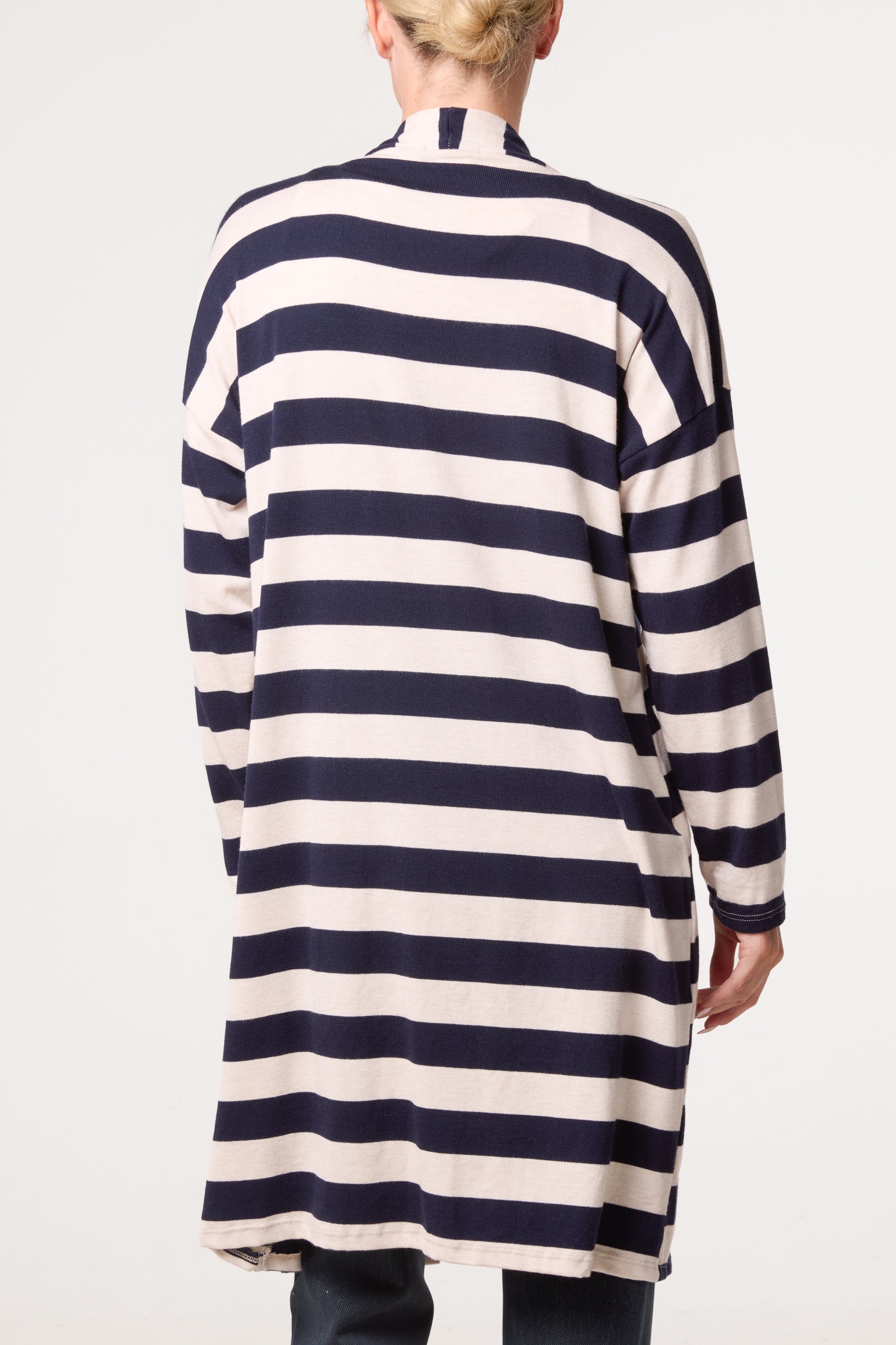 Striped Long Cardigan