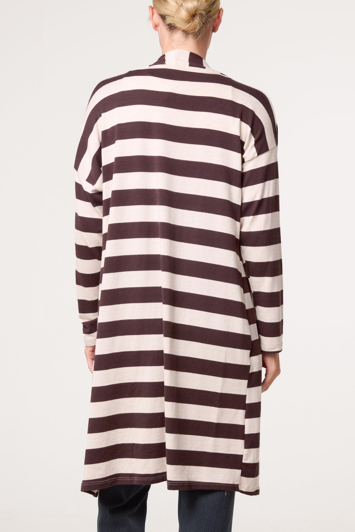 Striped Long Cardigan