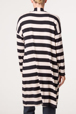 Striped Long Cardigan