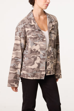 Camouflage Strutctured Blazer