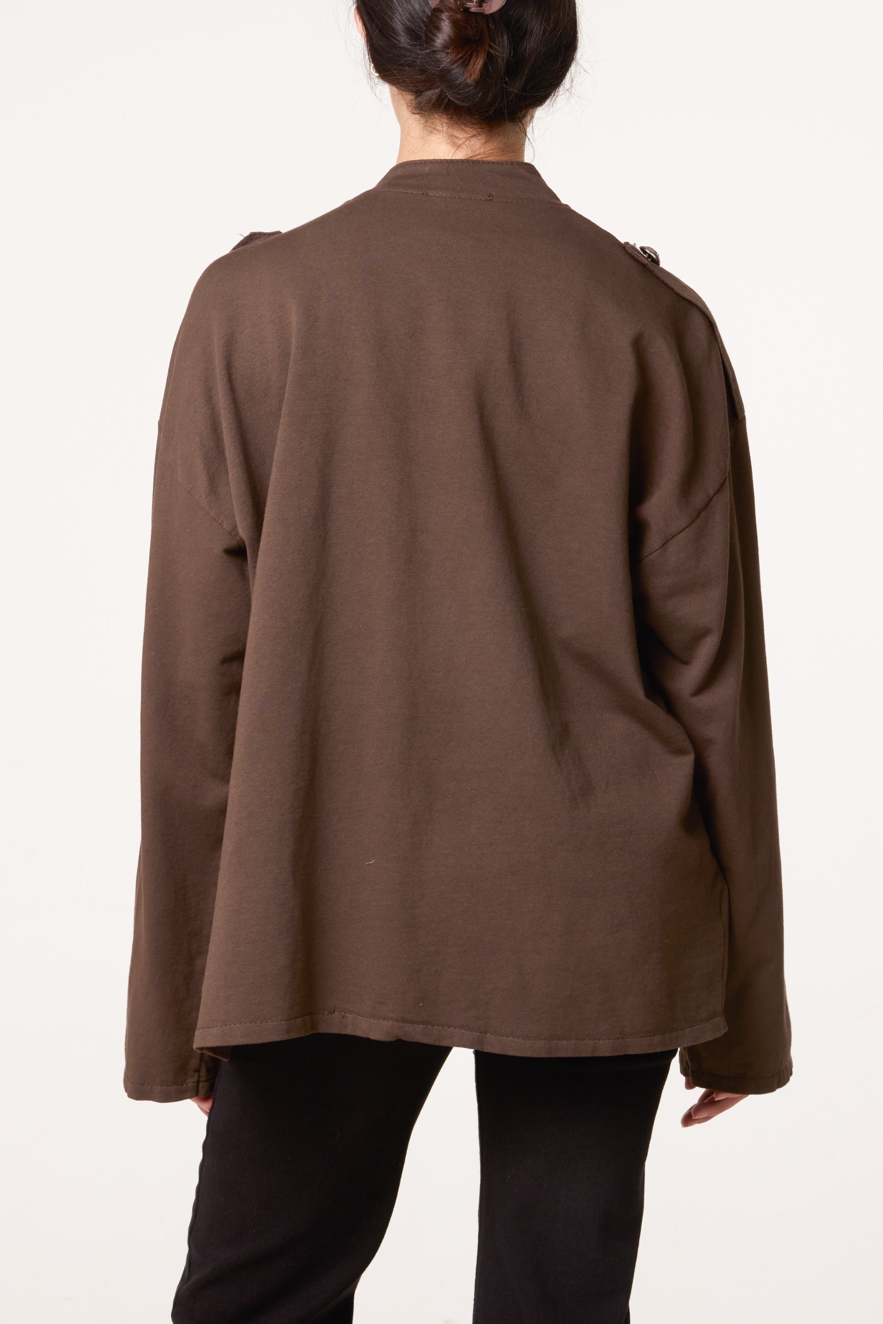 Cotton Military Band Tailored Jacket