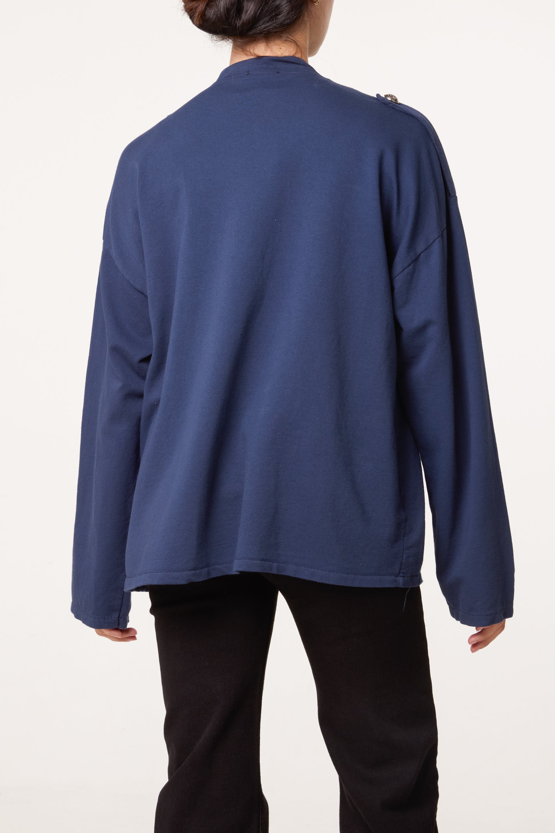 Cotton Military Band Tailored Jacket