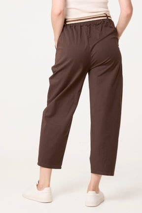 Barrel Leg Trouser With Belt