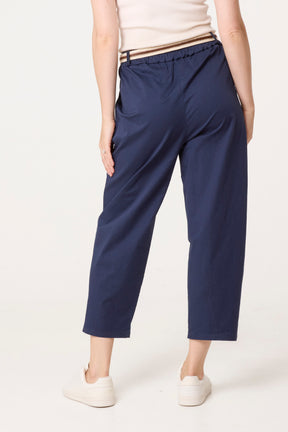 Barrel Leg Trouser With Belt