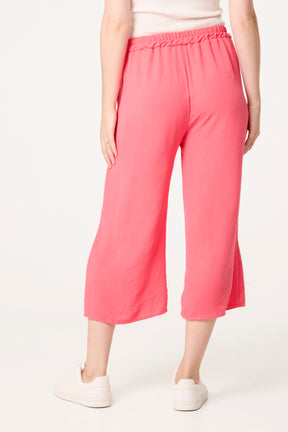 Essential Capri Wide Leg Trousers