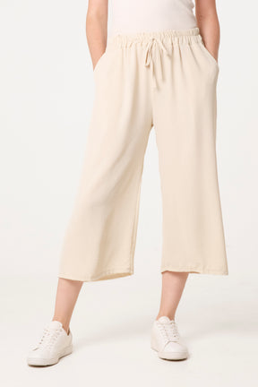 Essential Capri Wide Leg Trousers