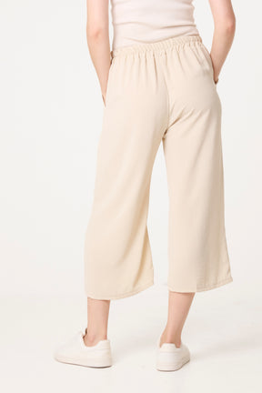 Essential Capri Wide Leg Trousers