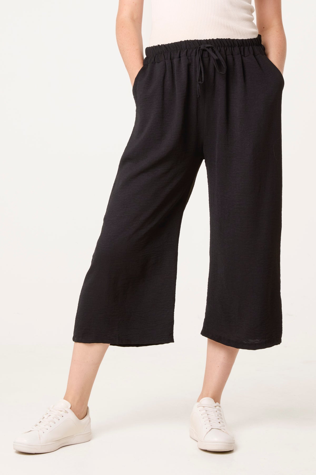 Essential Capri Wide Leg Trousers