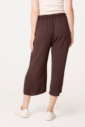 Essential Capri Wide Leg Trousers