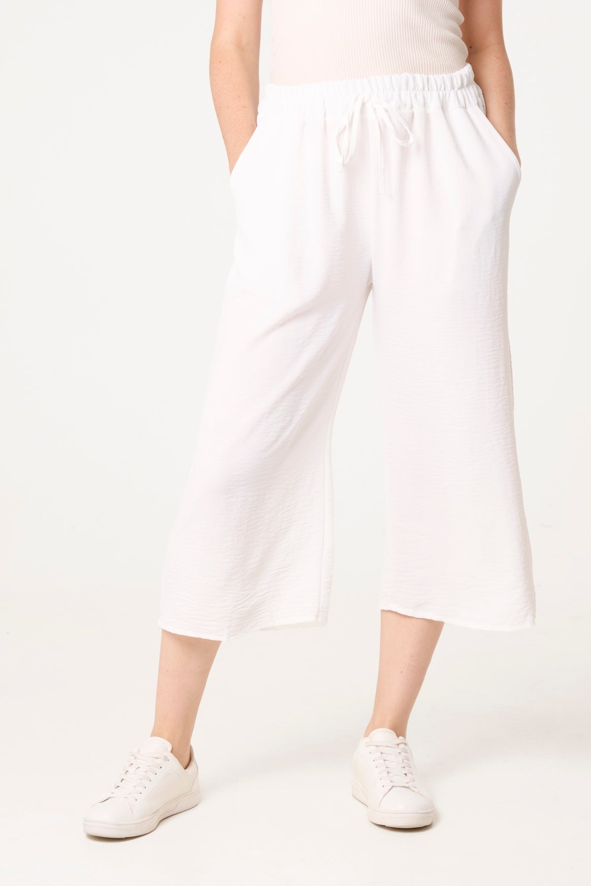 Essential Capri Wide Leg Trousers