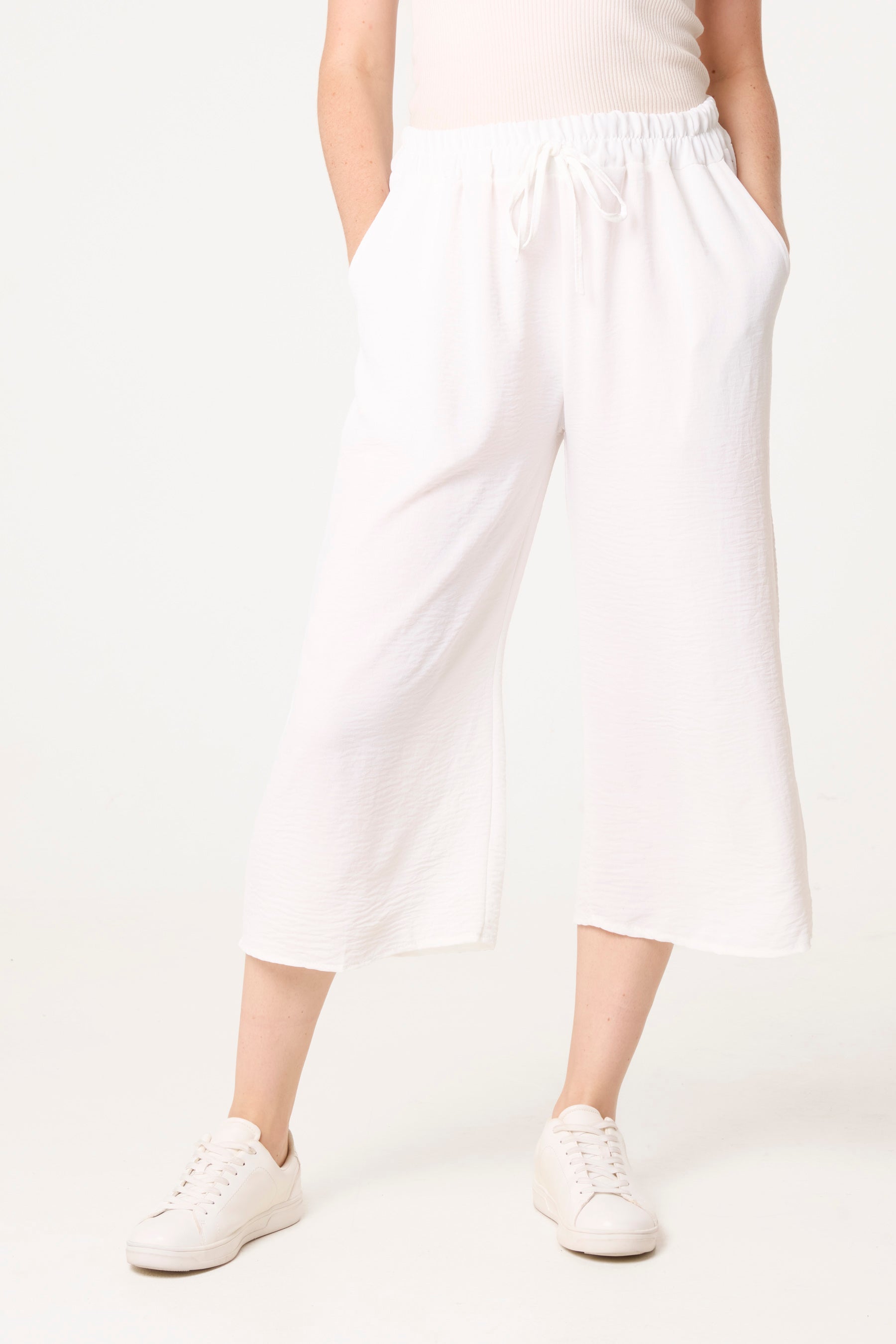 Essential Capri Wide Leg Trousers