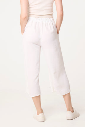 Essential Capri Wide Leg Trousers